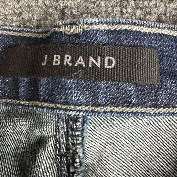 J Brand Jeans Womens 26 Lillie Stretch High Waist Bootcut Button Fly Raw Hem - Picture 4 of 7